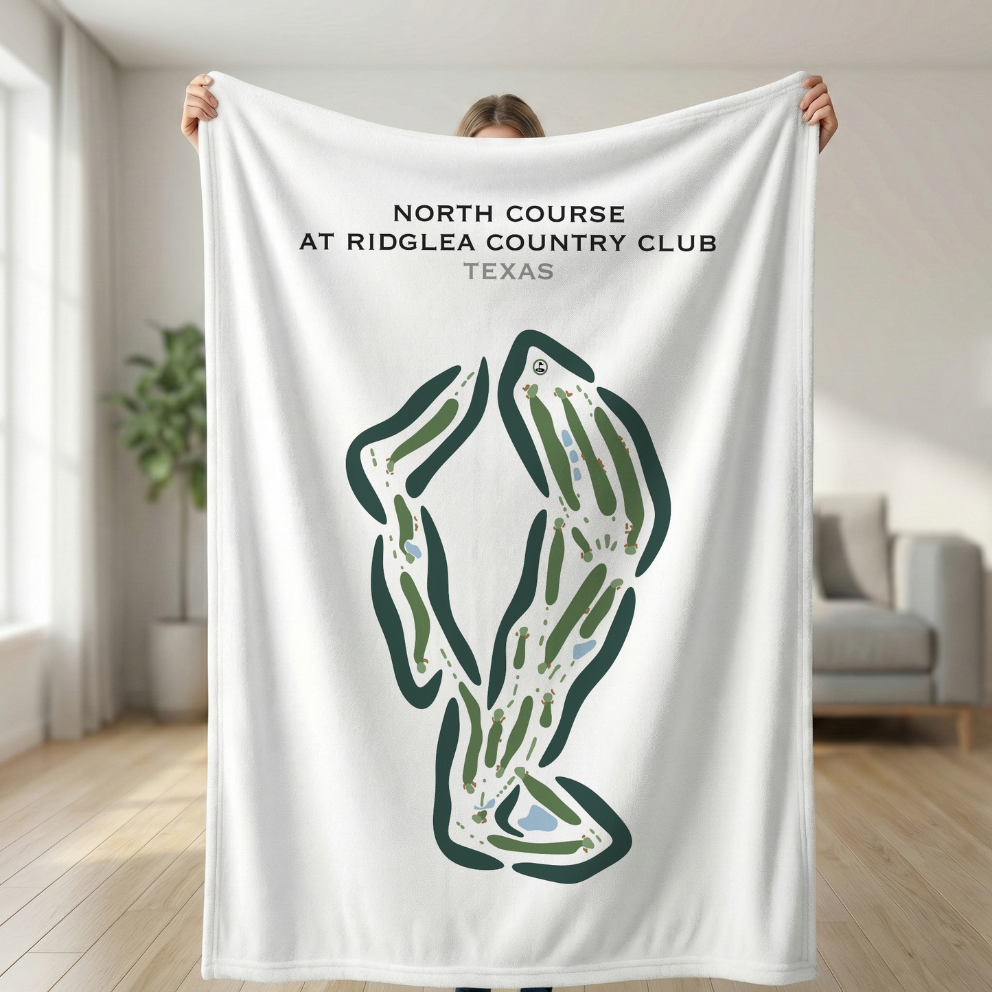 North Course at Ridglea Country Club, Texas - Printed Golf Courses