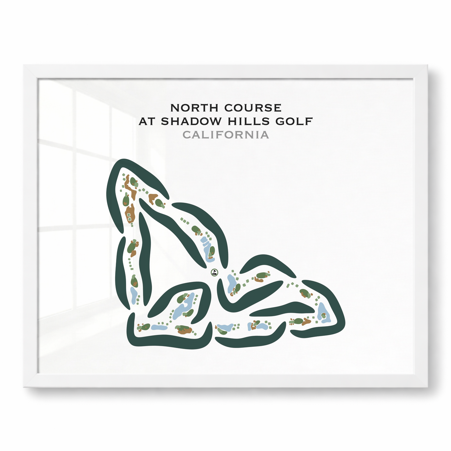 North Course at Shadow Hills Golf Club, California - Printed Golf Courses