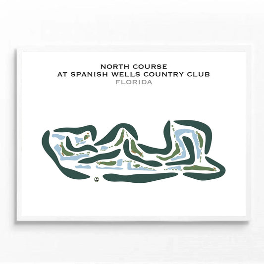 North Course at Spanish Wells Country Club, Florida - Printed Golf Courses