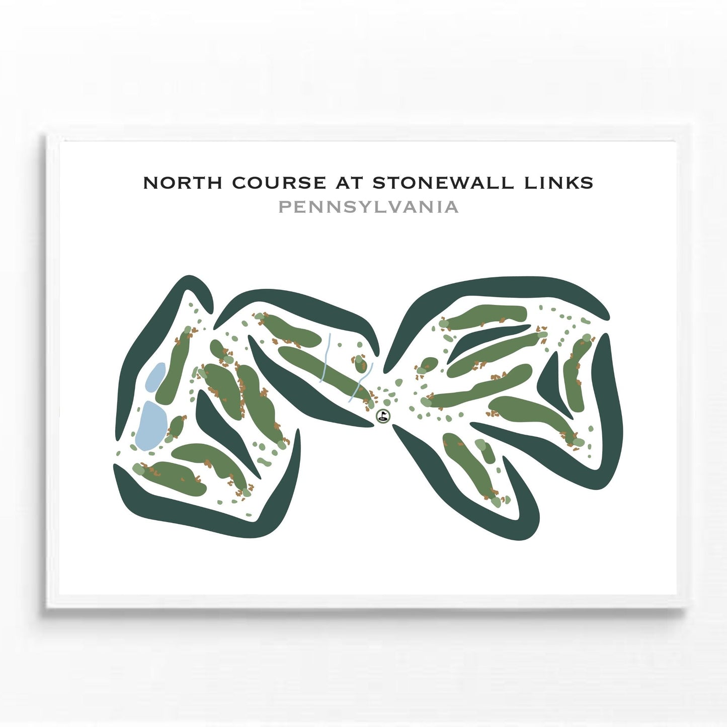 North Course at Stonewall Links, Pennsylvania - Printed Golf Courses