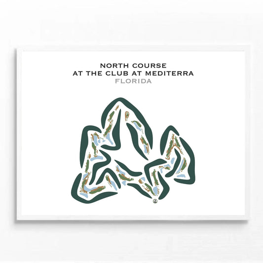 North Course at The Club at Mediterra, Florida - Printed Golf Courses