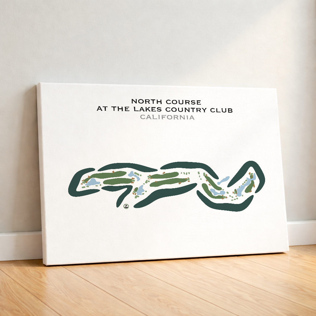 North Course at Lakes Country Club, California - Printed Golf Courses