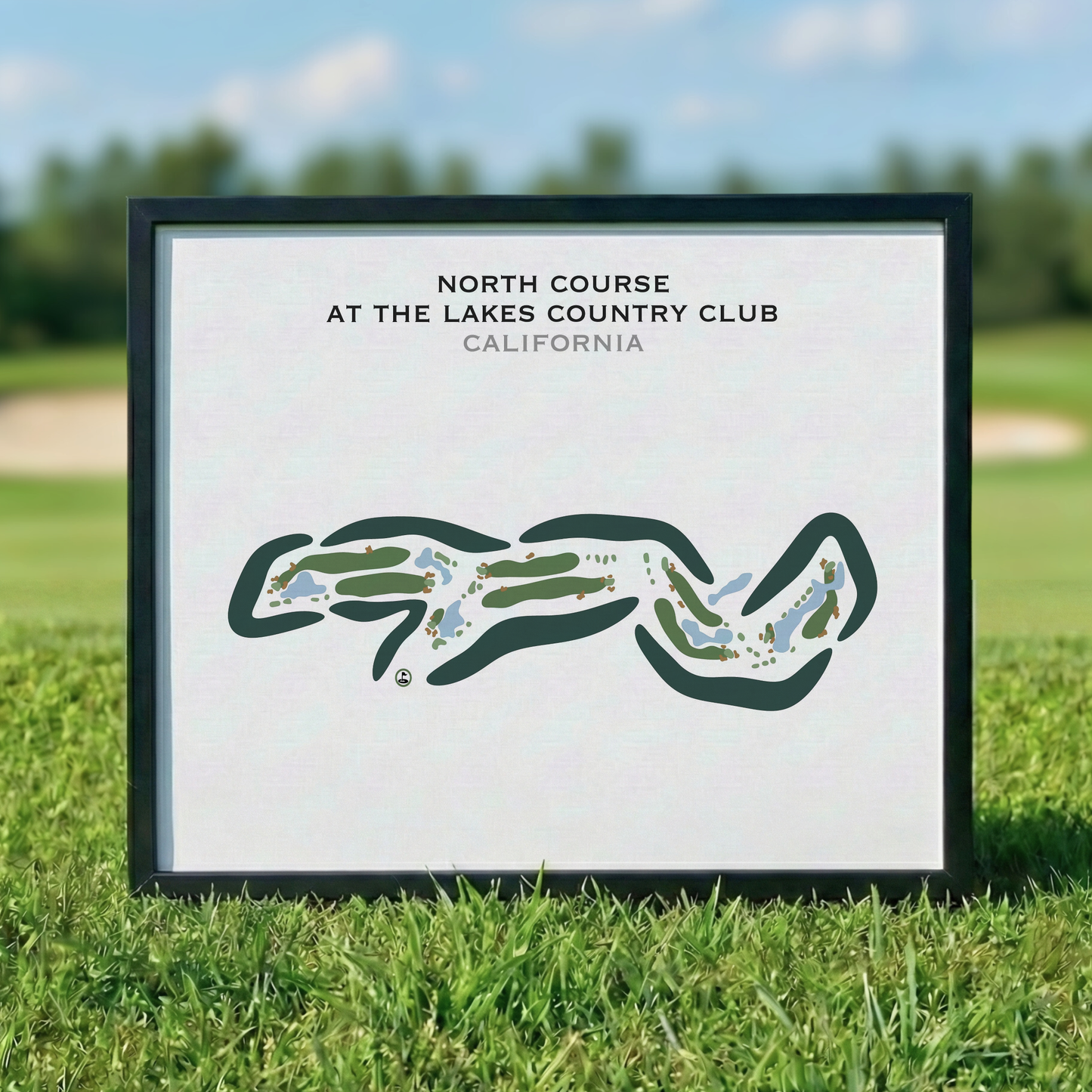 North Course at Lakes Country Club, California - Printed Golf Courses