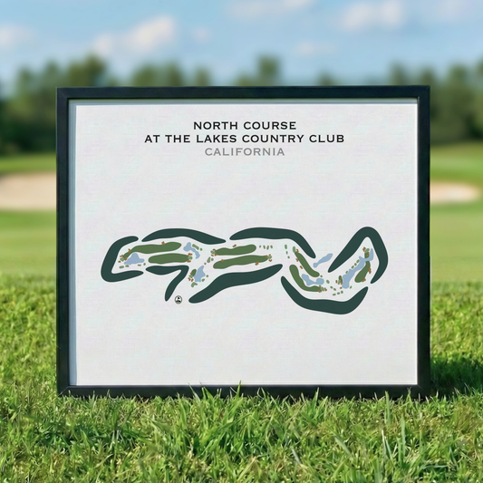 North Course at Lakes Country Club, California - Printed Golf Courses