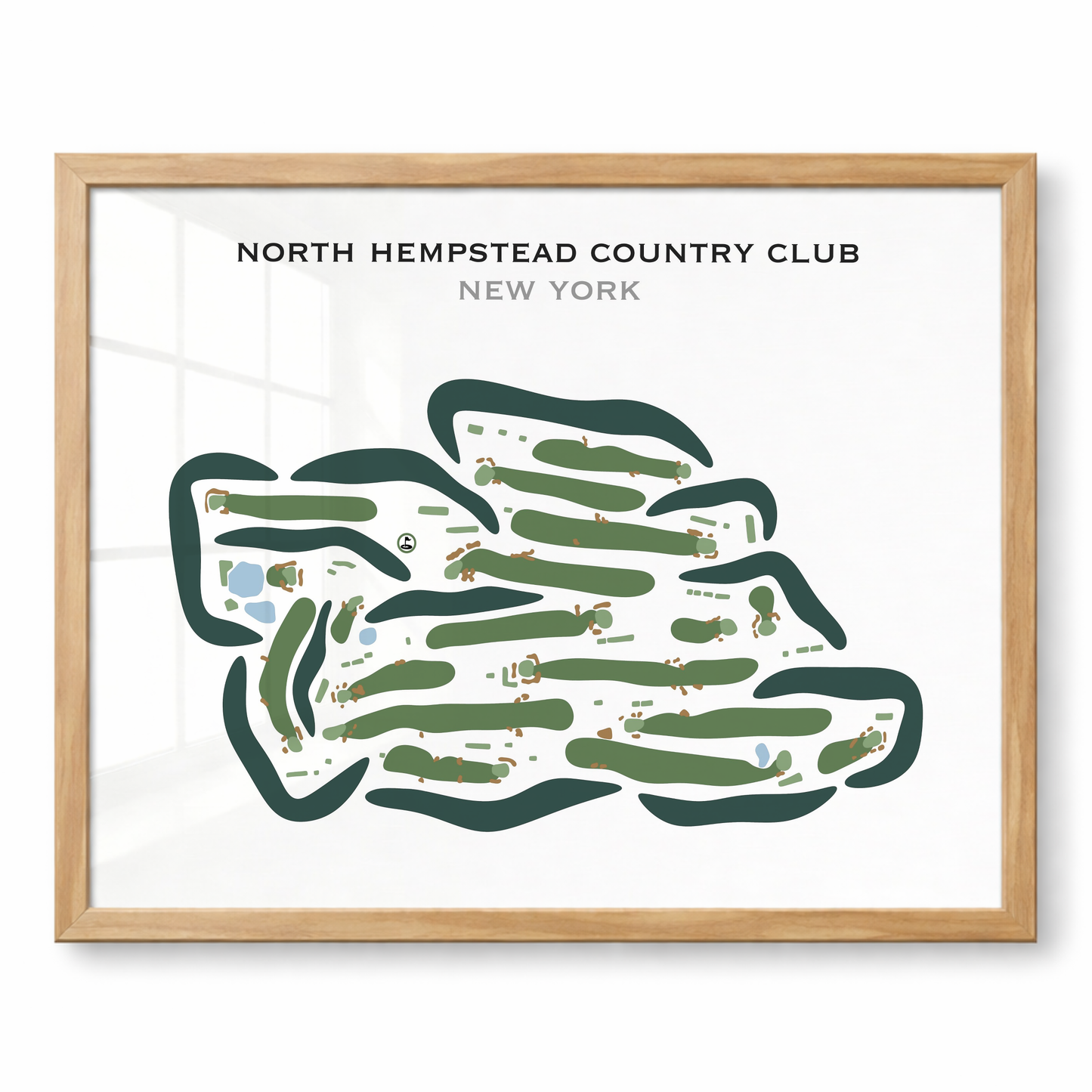 North Hempstead Country Club, New York - Printed Golf Courses
