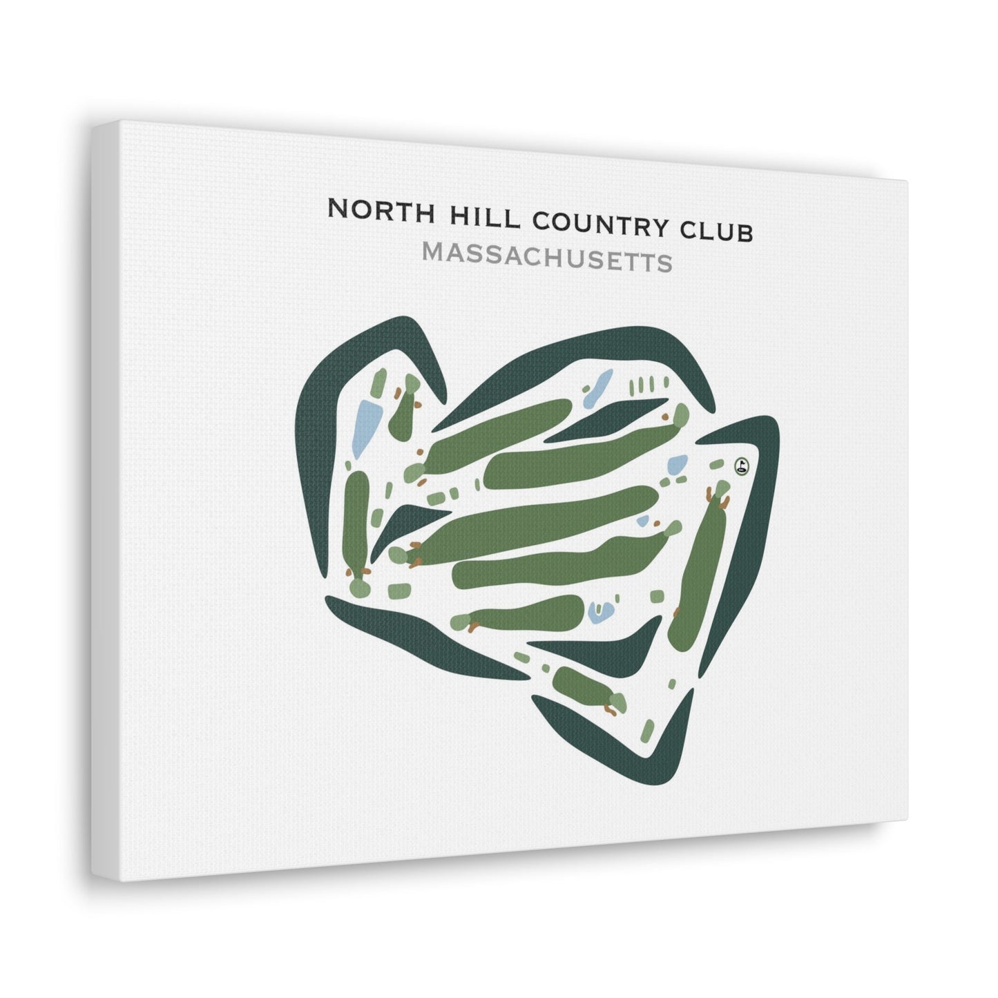 North Hill Country Club, Massachusetts - Printed Golf Courses
