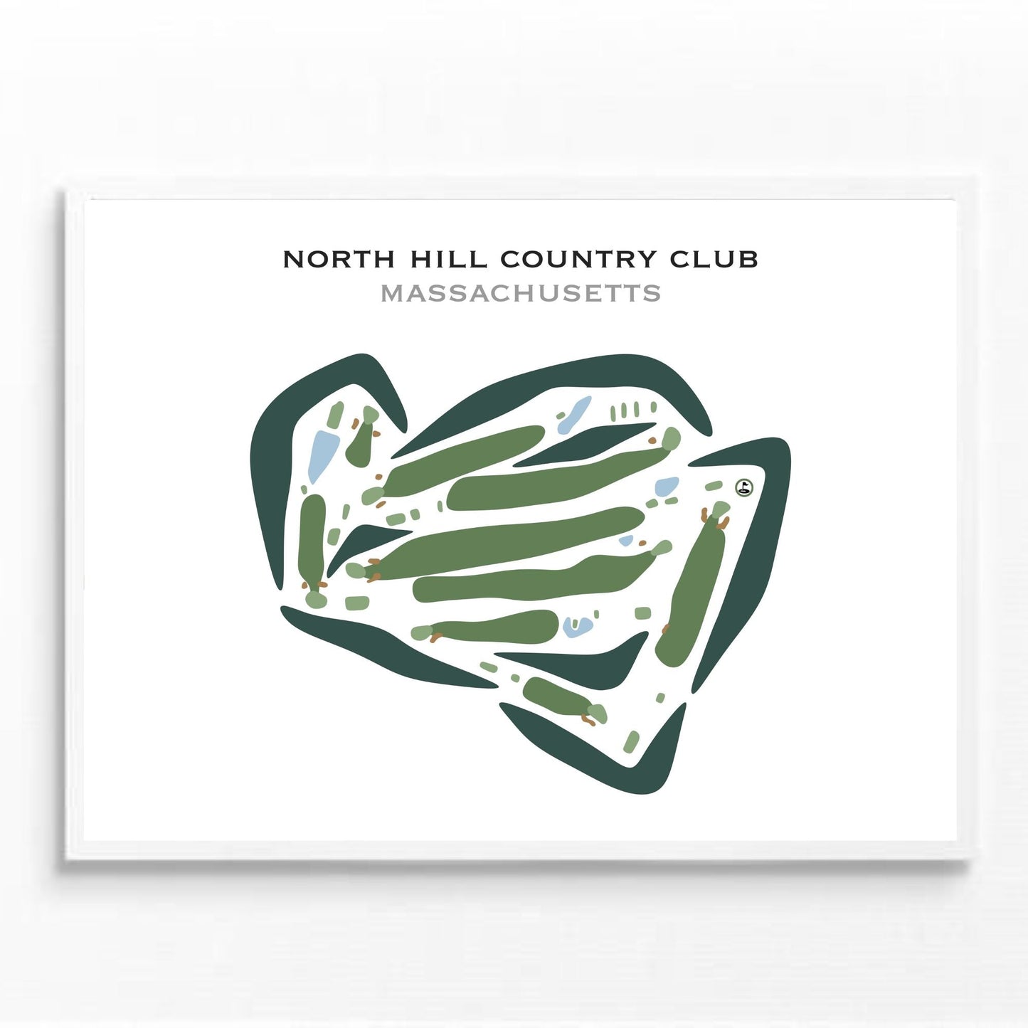 North Hill Country Club, Massachusetts - Printed Golf Courses