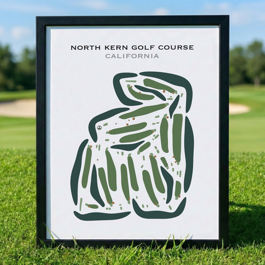 North Kern Golf Course, California - Printed Golf Courses