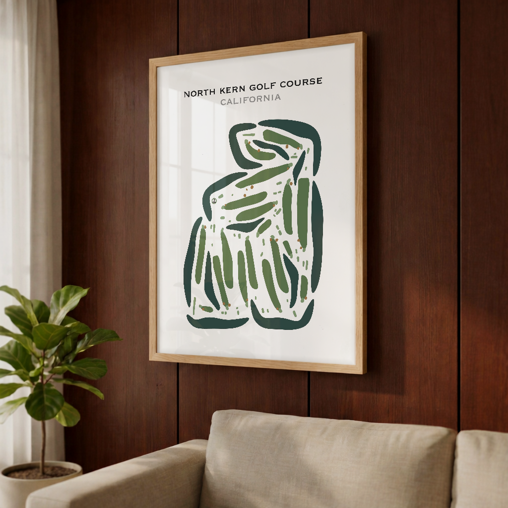 North Kern Golf Course, California - Printed Golf Courses