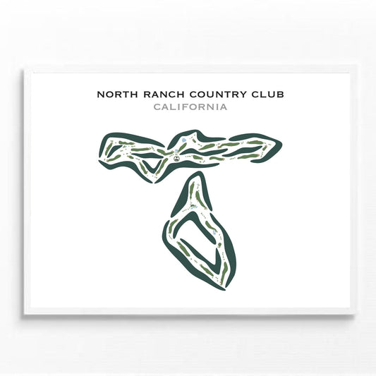 North Ranch Country Club, California - Printed Golf Courses