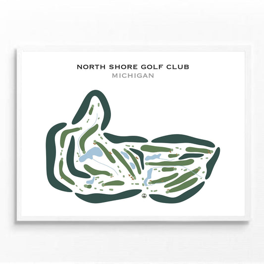 North Shore Golf Club, Michigan - Printed Golf Courses