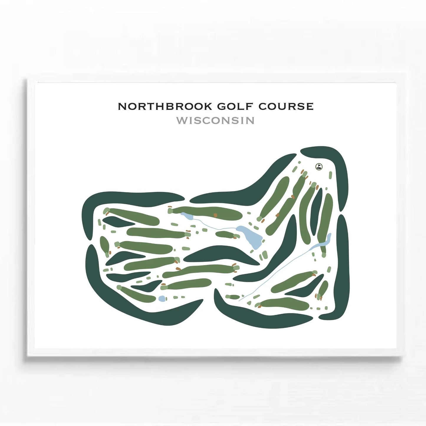 Northbrook Golf Course, Wisconsin - Printed Golf Courses