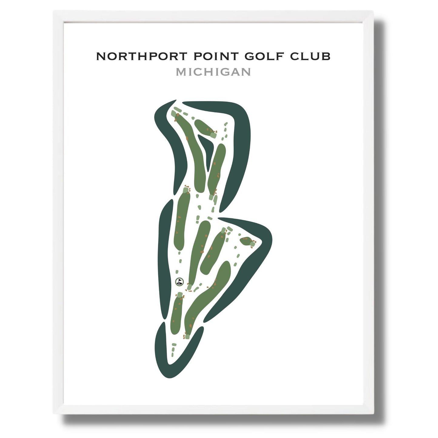 Northport Point Golf Club, Michigan - Printed Golf Courses