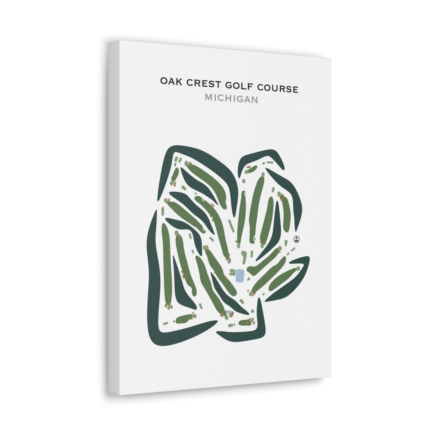 Oak Crest Golf Course, Michigan - Printed Golf Courses