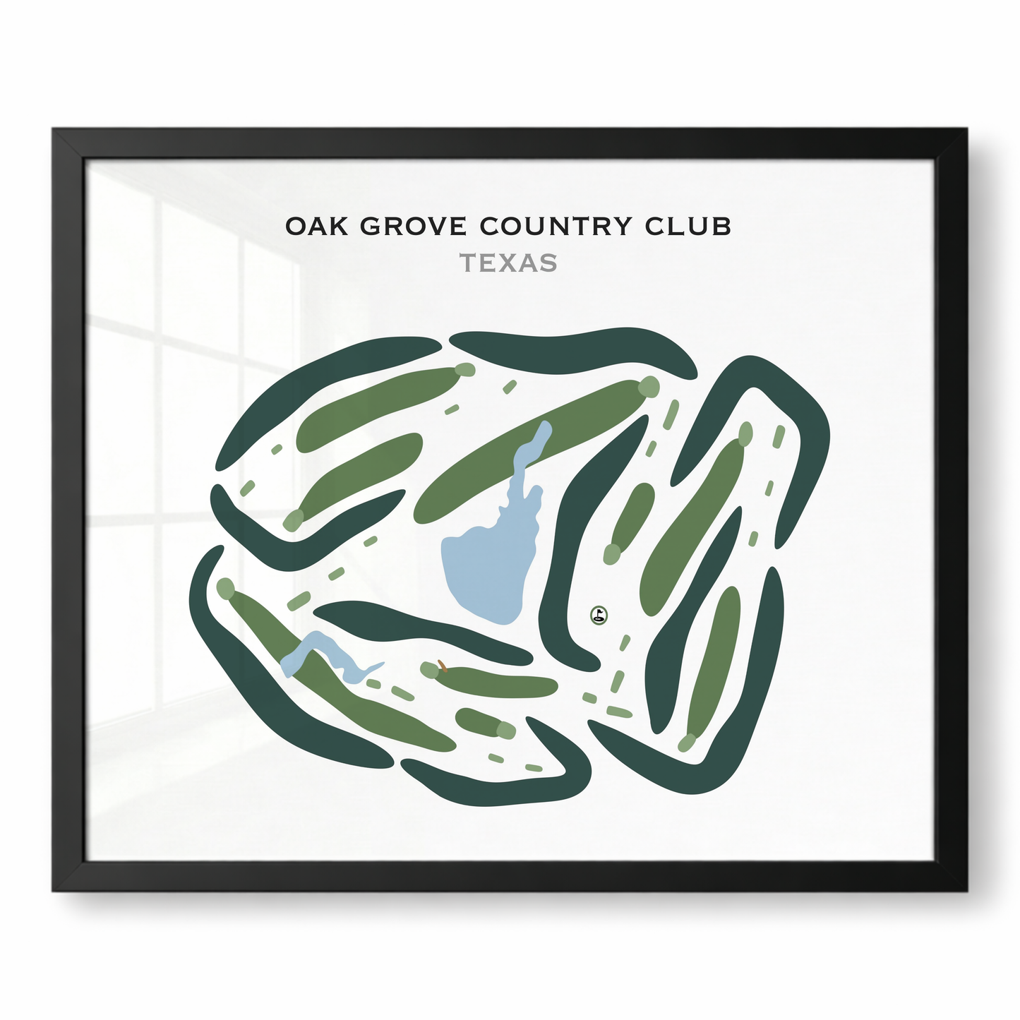 Oak Grove Country Club, Texas - Printed Golf Courses