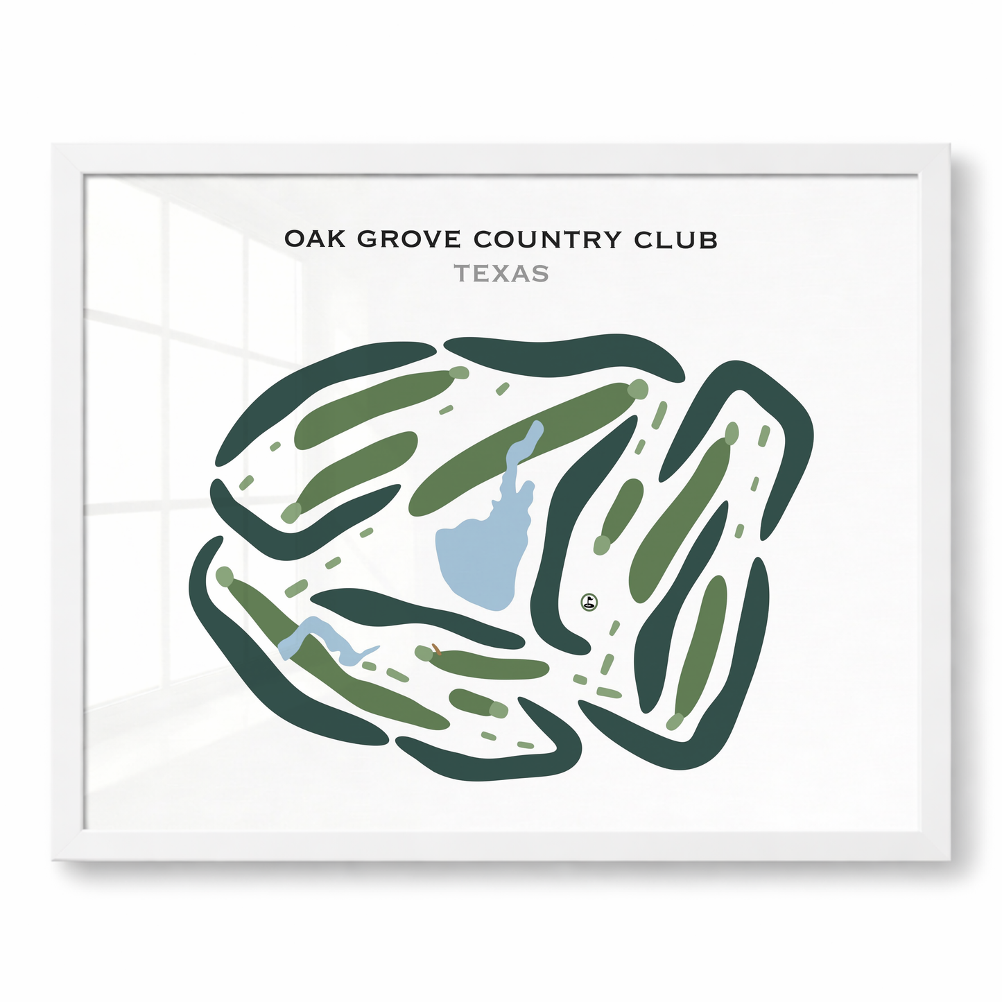 Oak Grove Country Club, Texas - Printed Golf Courses