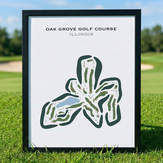 Oak Grove Golf Course, Illinois - Printed Golf Courses
