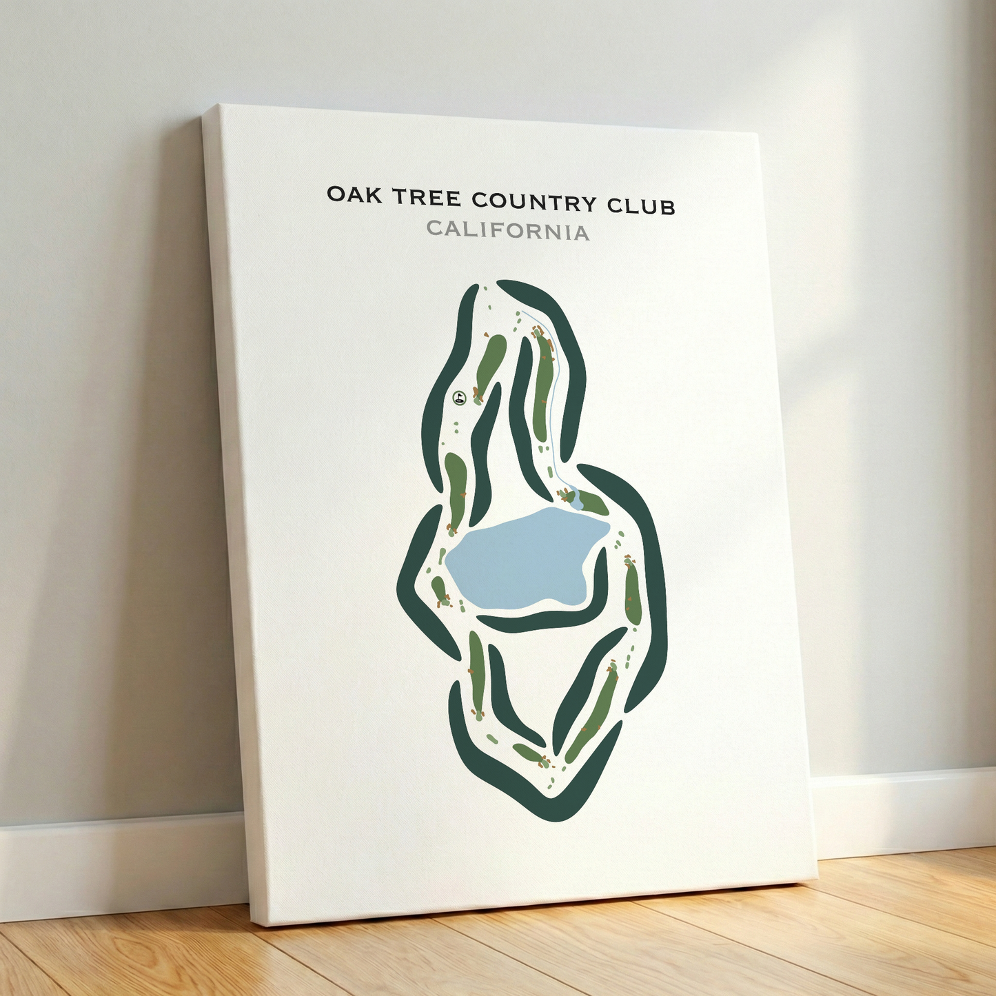 Oak Tree Country Club, California - Printed Golf Courses