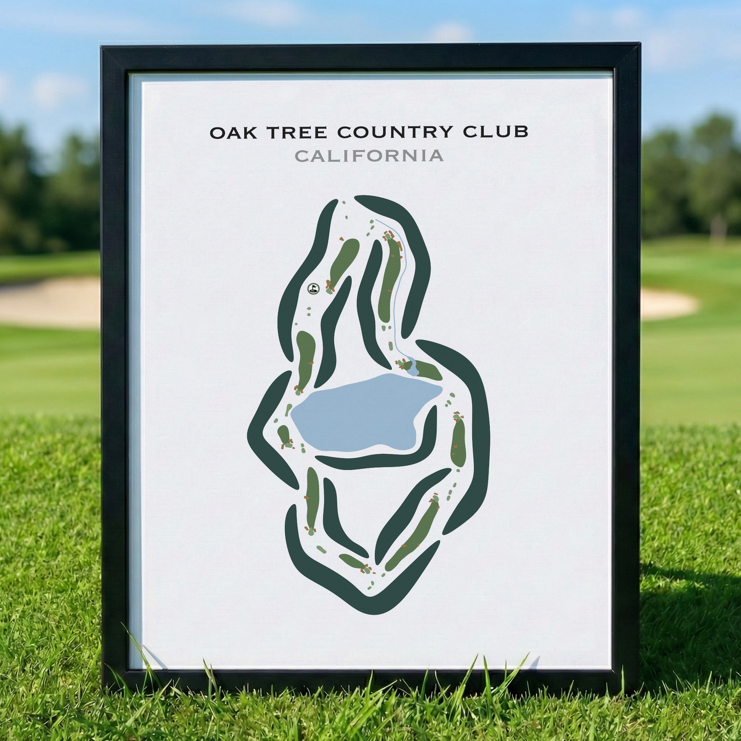 Oak Tree Country Club, California - Printed Golf Courses