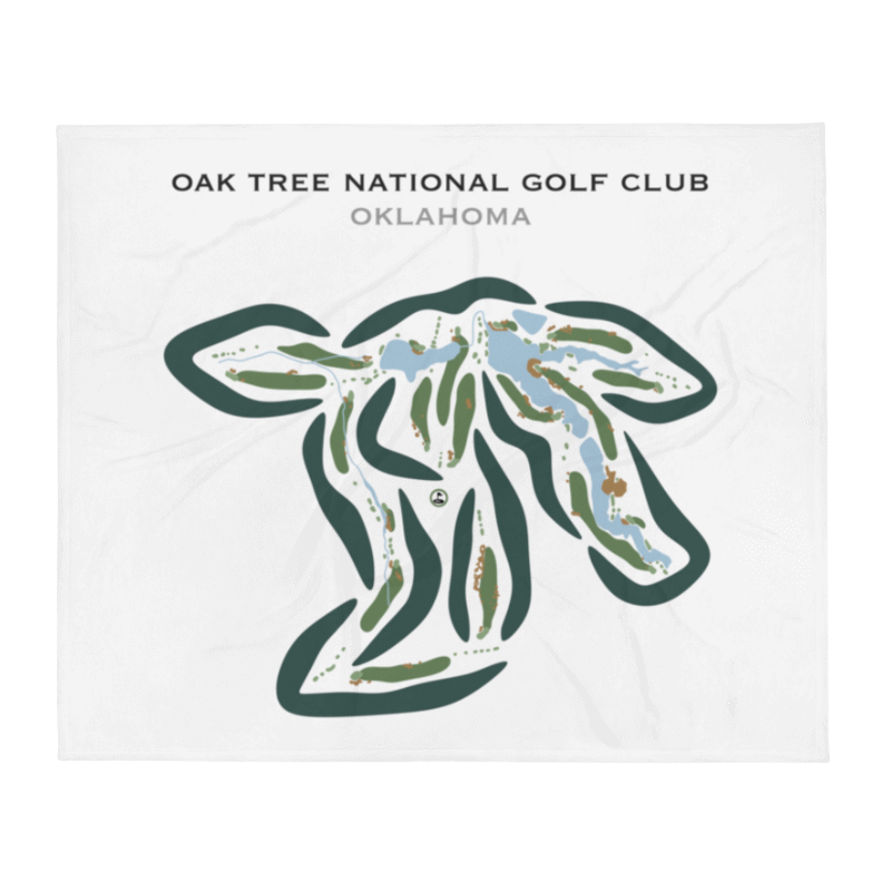 Oak Tree National Golf Club, Oklahoma - Printed Golf Courses