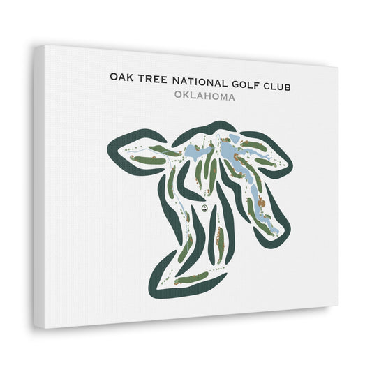Oak Tree National Golf Club, Oklahoma - Printed Golf Courses
