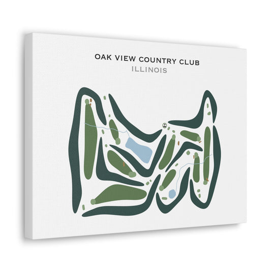 Oak View Country Club, Illinois - Printed Golf Courses