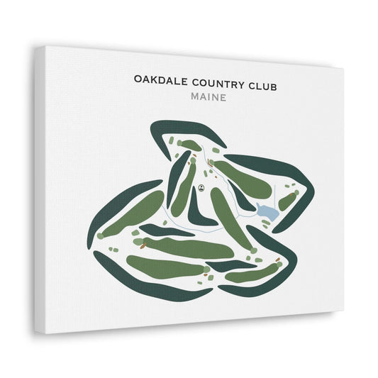 Oakdale Country Club, Maine - Printed Golf Courses
