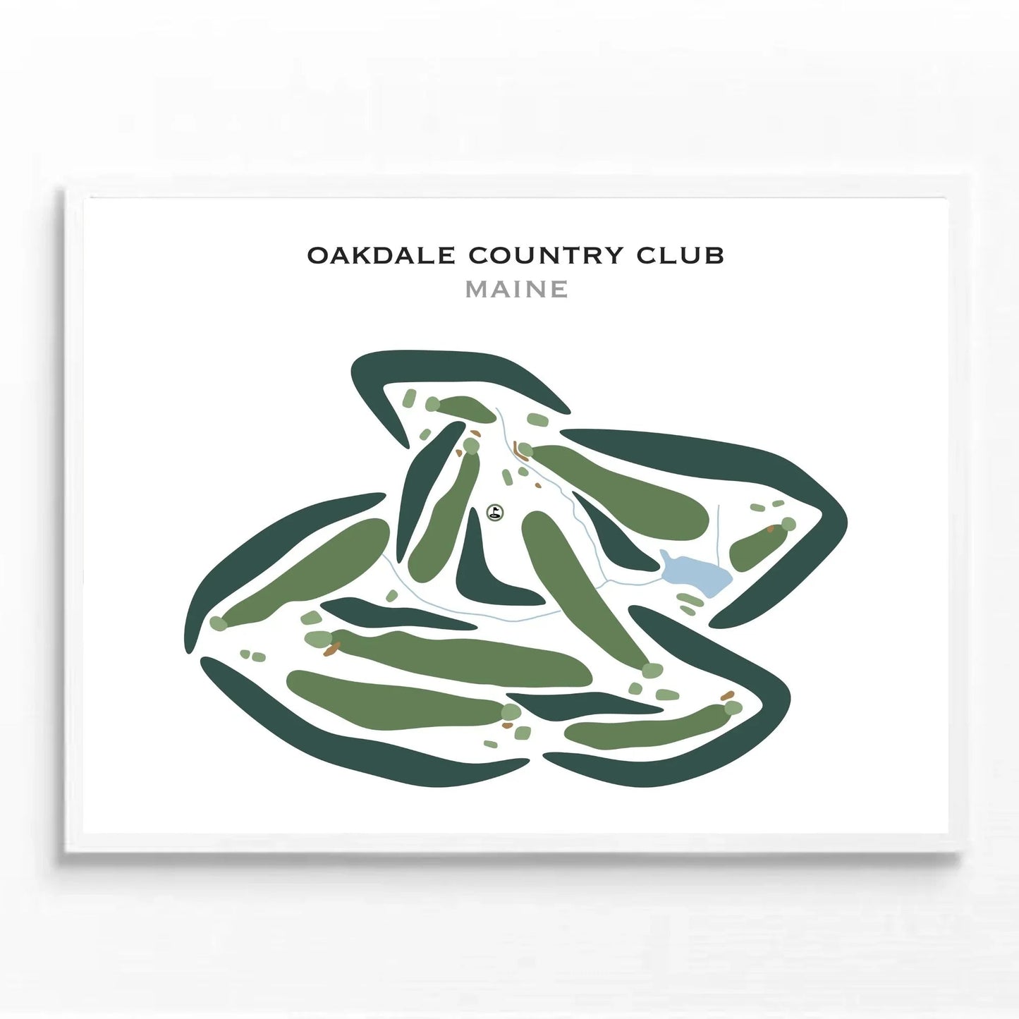 Oakdale Country Club, Maine - Printed Golf Courses