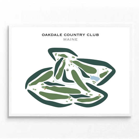 Oakdale Country Club, Maine - Printed Golf Courses
