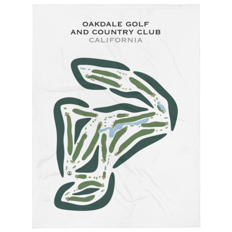 Oakdale Golf and Country Club, California - Printed Golf Courses