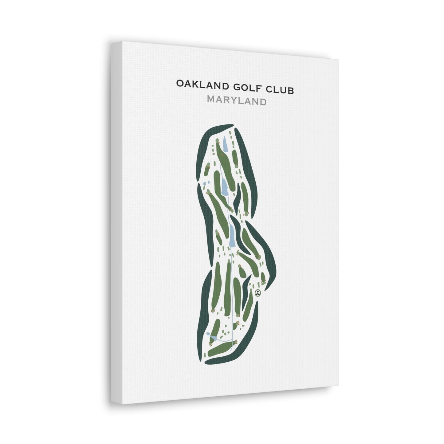 Oakland Golf Club, Maryland - Printed Golf Courses