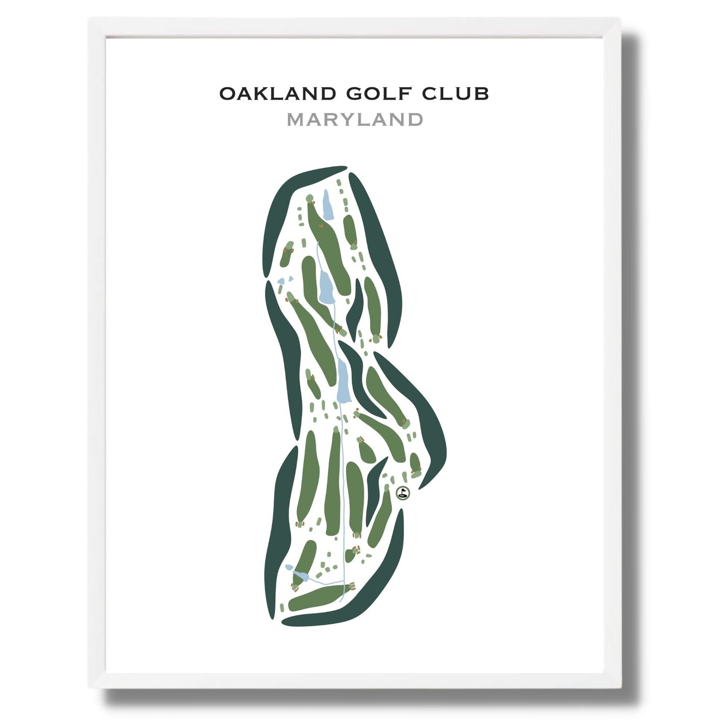 Oakland Golf Club, Maryland - Printed Golf Courses