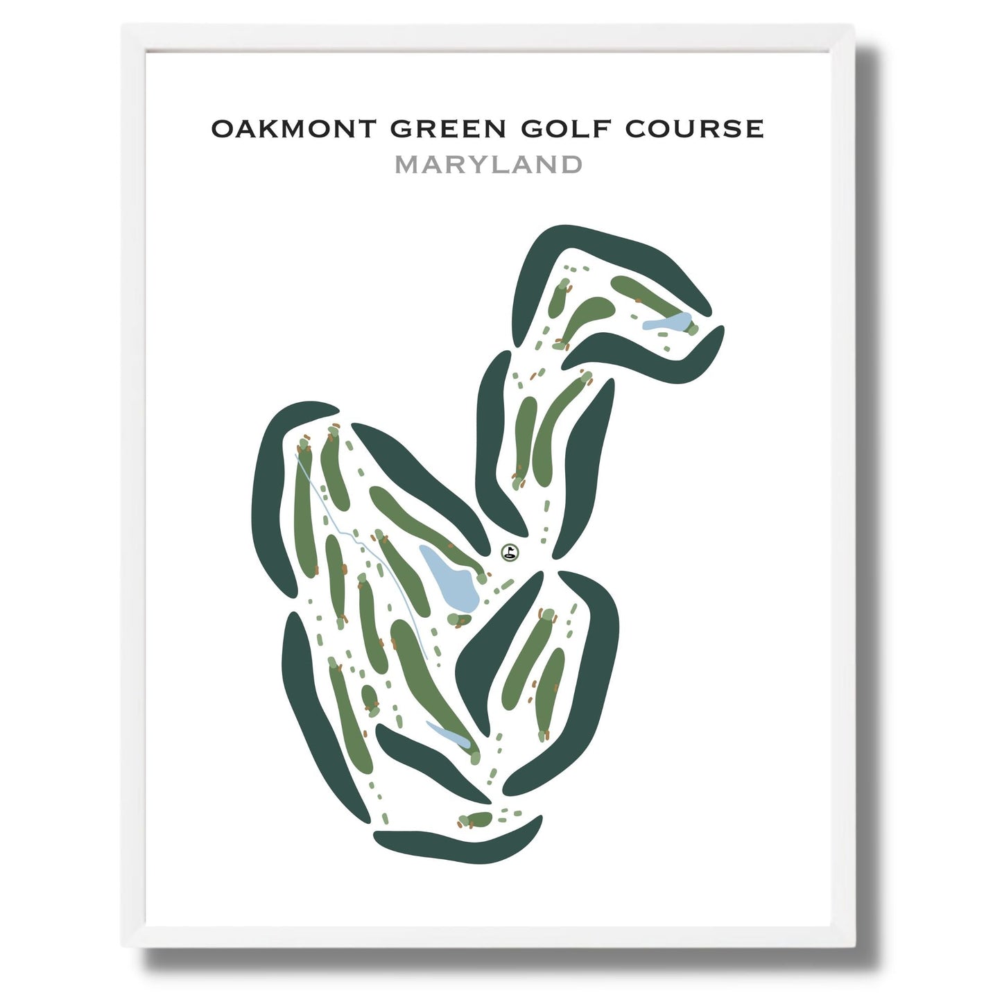 Oakmont Green Golf Course, Maryland - Printed Golf Courses