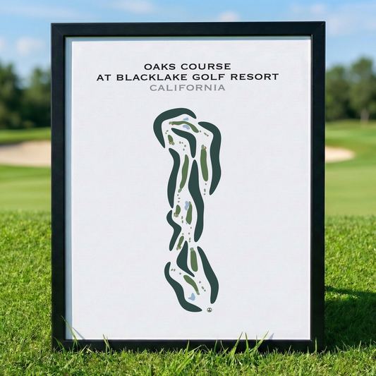 Oaks Course at Blacklake Golf Course, California - Printed Golf Courses