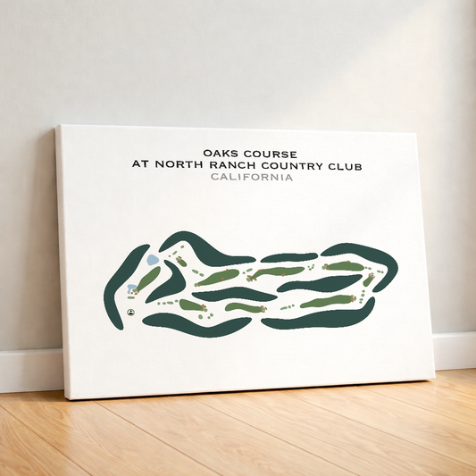 Oaks Course at North Ranch Country Club, California - Printed Golf Courses