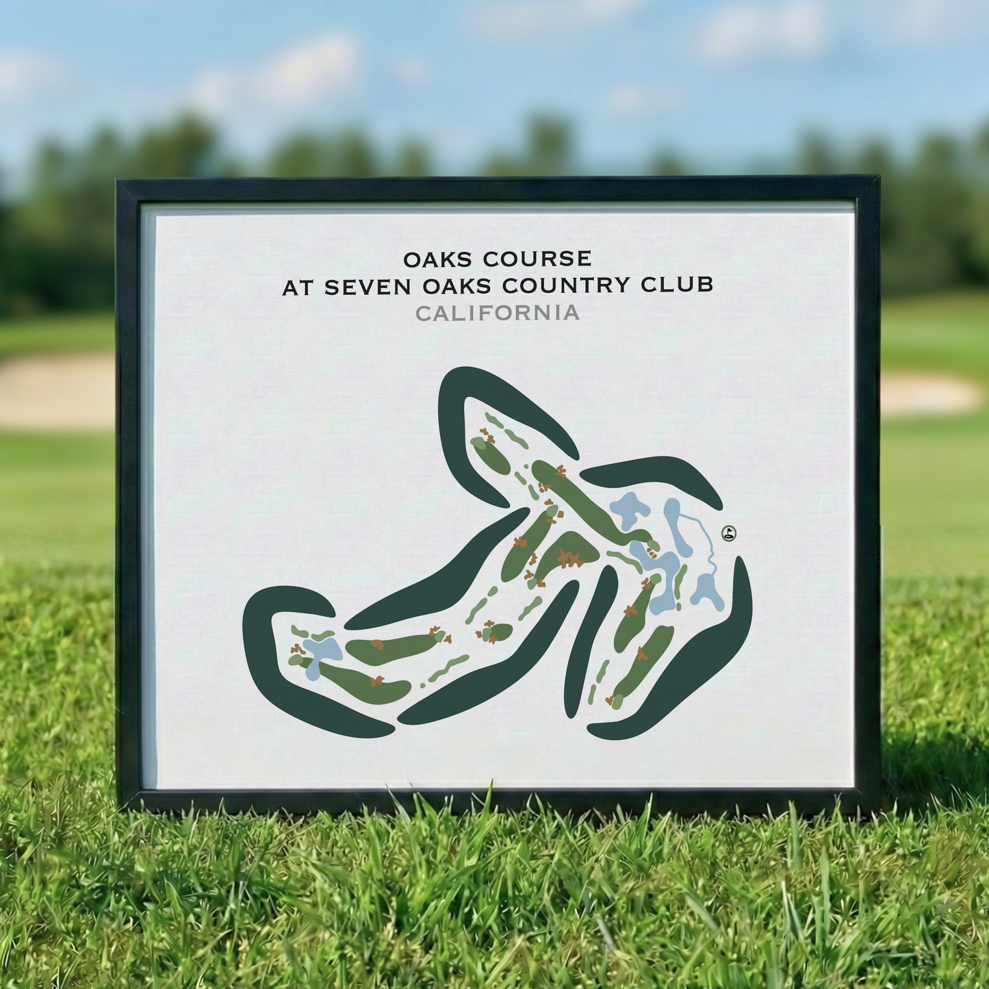 Oaks Course at Seven Oaks Country Club, California - Printed Golf Courses