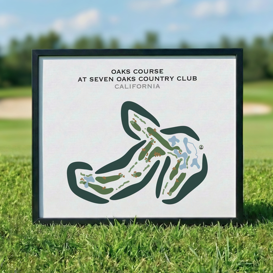 Oaks Course at Seven Oaks Country Club, California - Printed Golf Courses