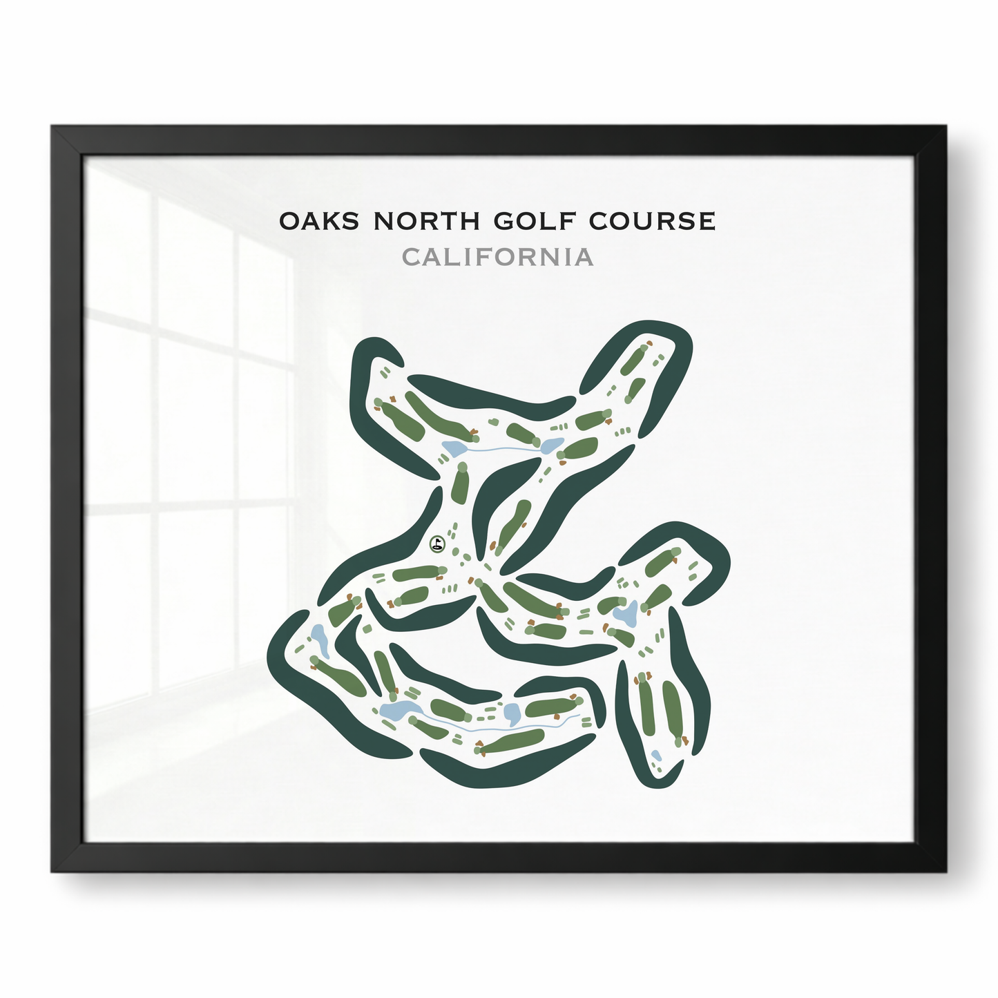 Oaks North Golf Course, California - Printed Golf Courses