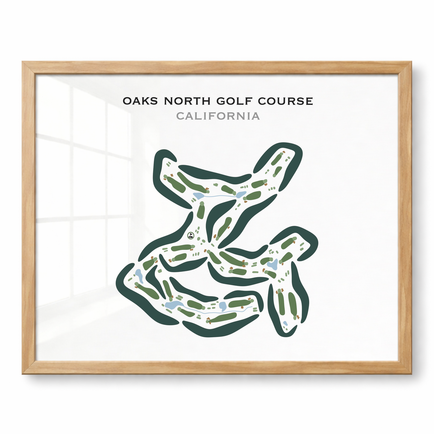 Oaks North Golf Course, California - Printed Golf Courses