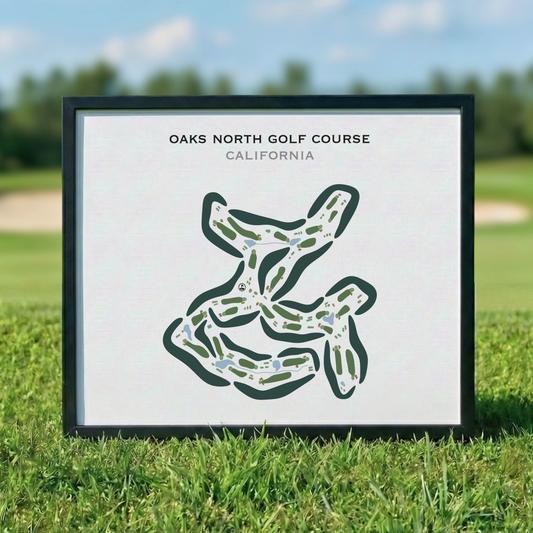 Oaks North Golf Course, California - Printed Golf Courses