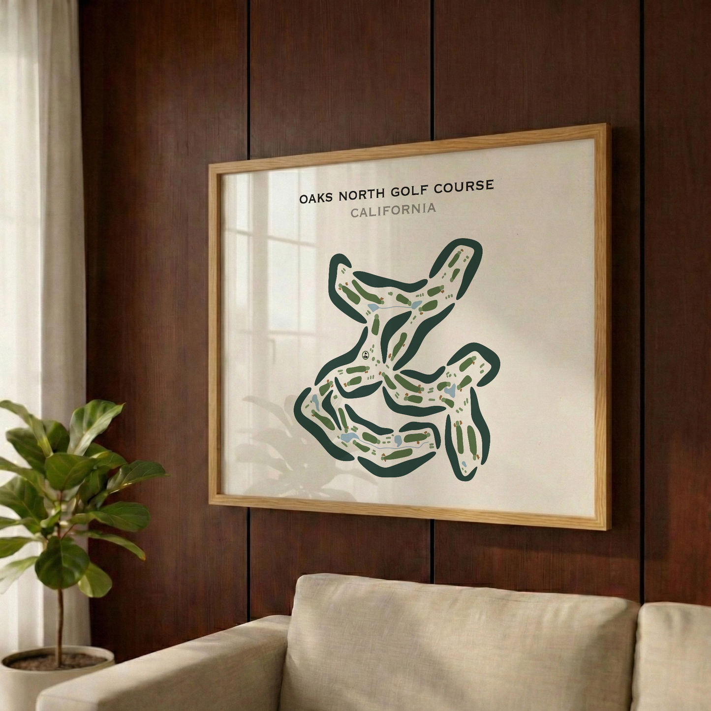 Oaks North Golf Course, California - Printed Golf Courses