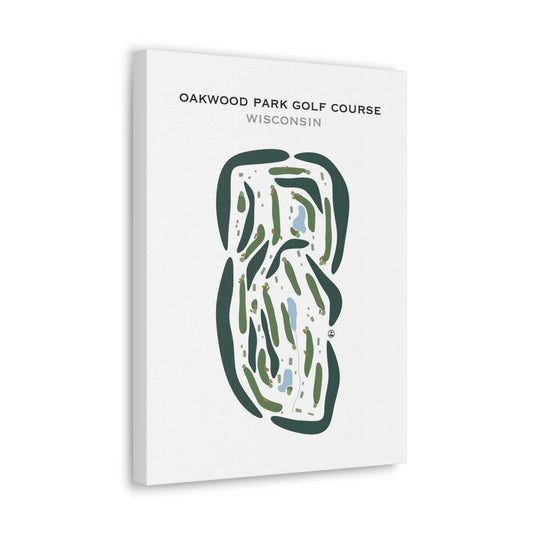 Oakwood Park Golf Course, Wisconsin - Printed Golf Courses