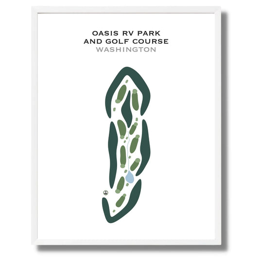 Oasis RV Park & Golf Course, Washington - Printed Golf Courses
