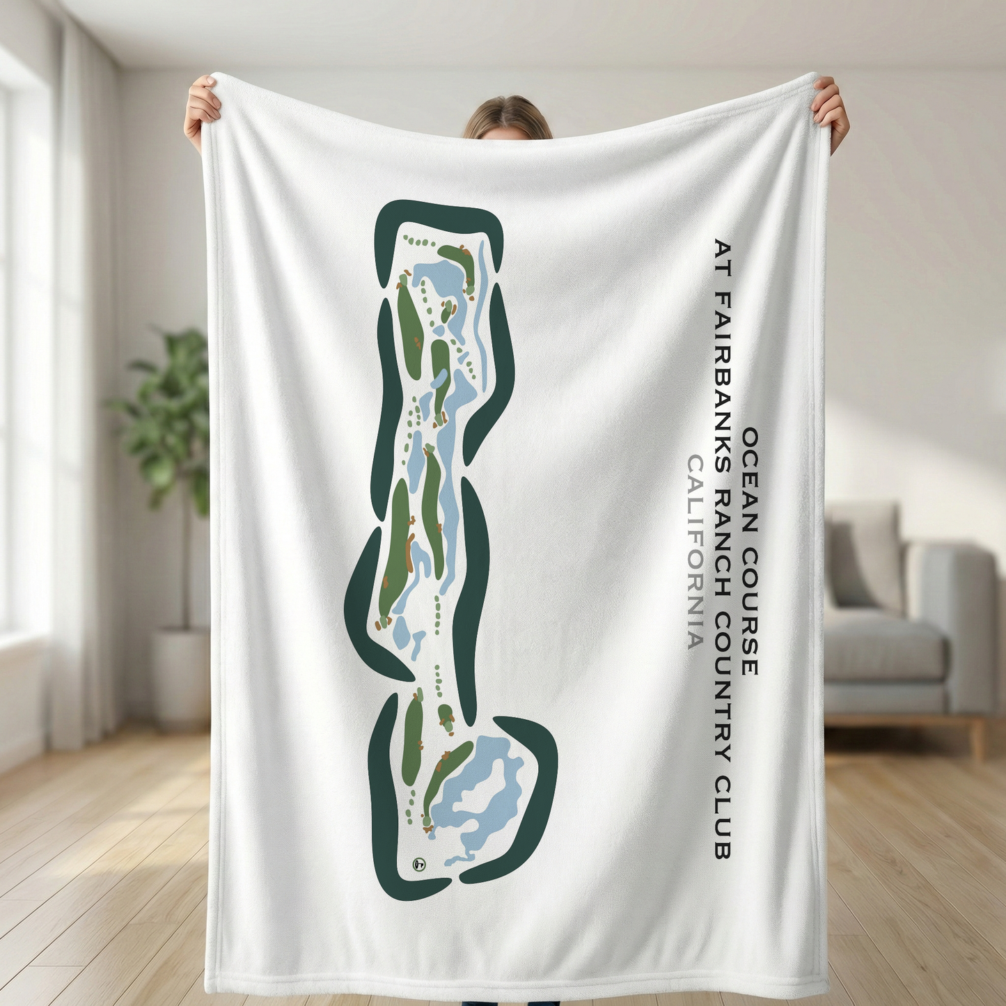 Ocean Course at Fairbanks Ranch Country Club, California - Printed Golf Courses