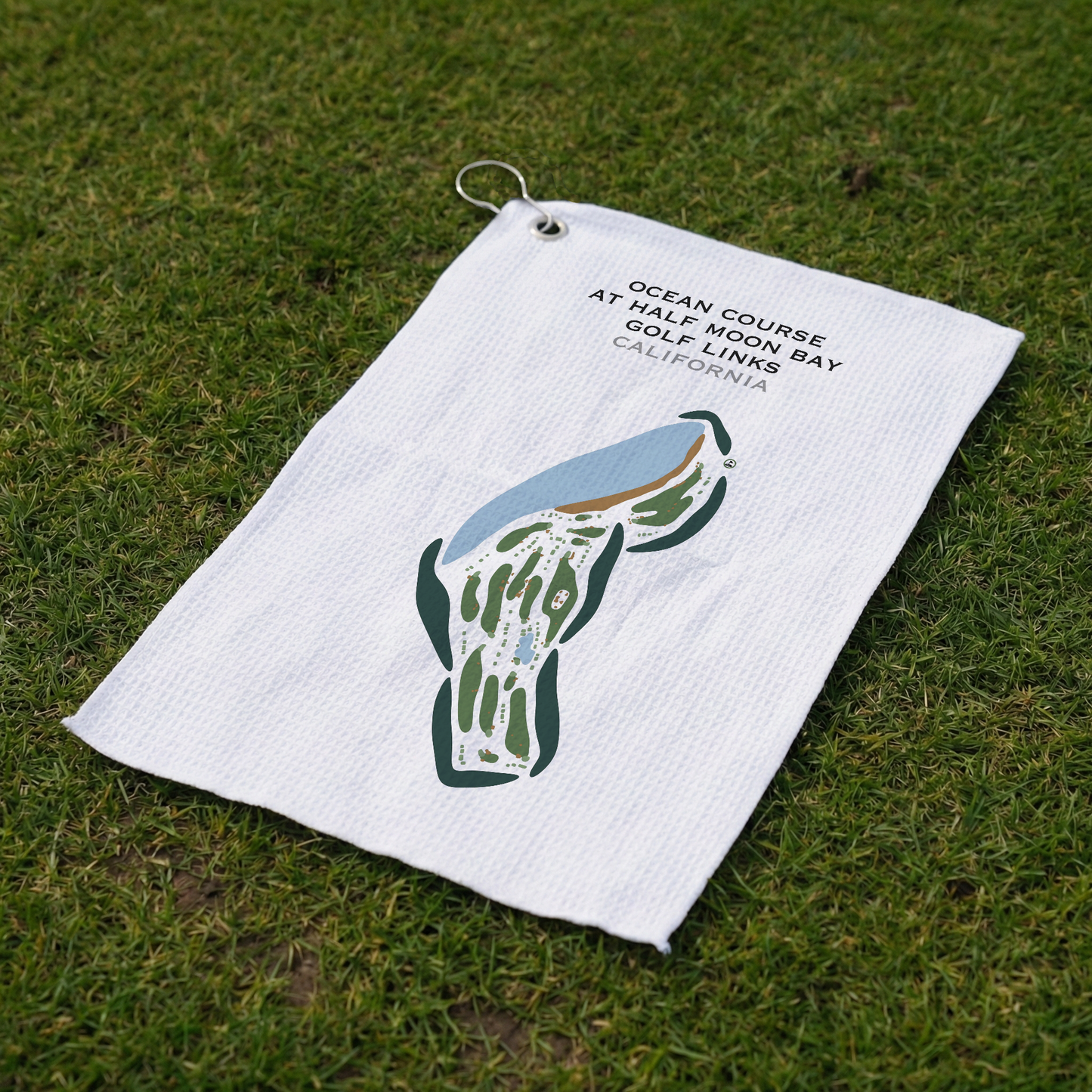 Ocean Course at Half Moon Bay Golf Links, California - Printed Golf Courses