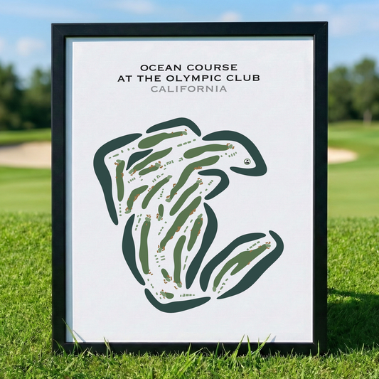 Ocean Course at The Olympic Club, California - Printed Golf Courses