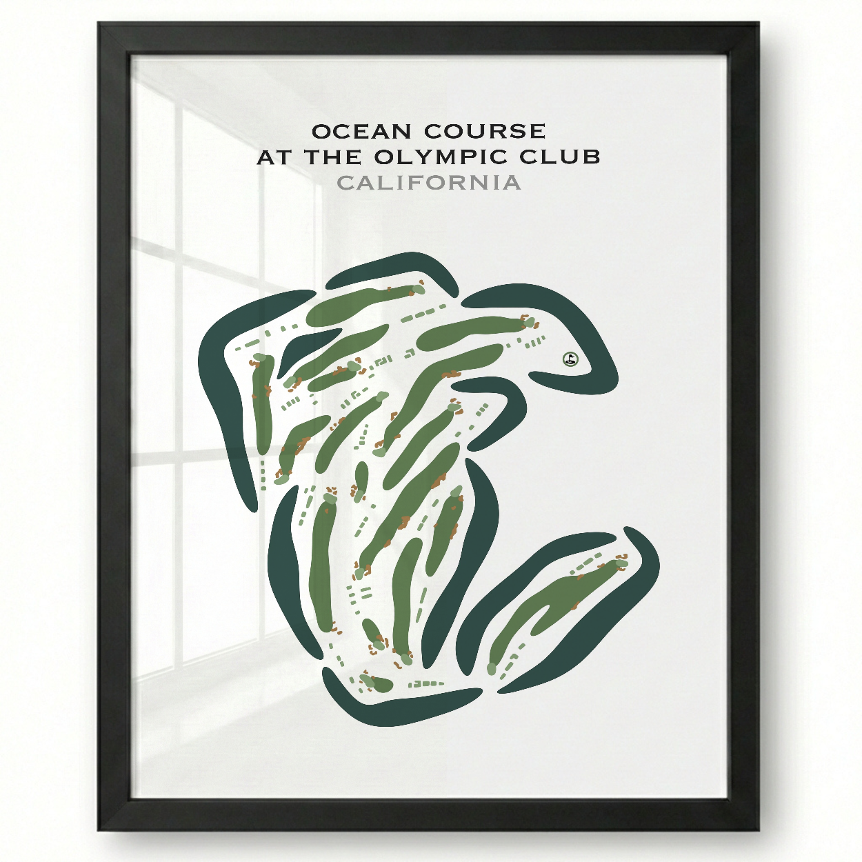 Ocean Course at The Olympic Club, California - Printed Golf Courses
