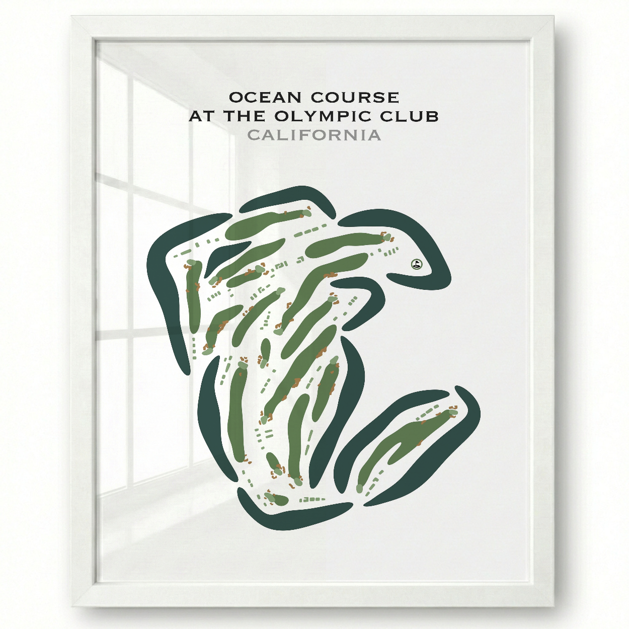 Ocean Course at The Olympic Club, California - Printed Golf Courses