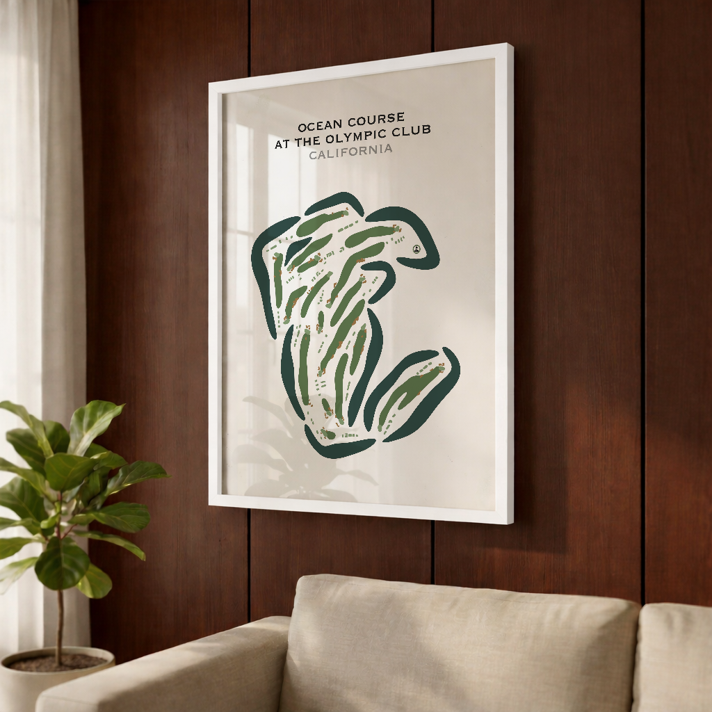 Ocean Course at The Olympic Club, California - Printed Golf Courses