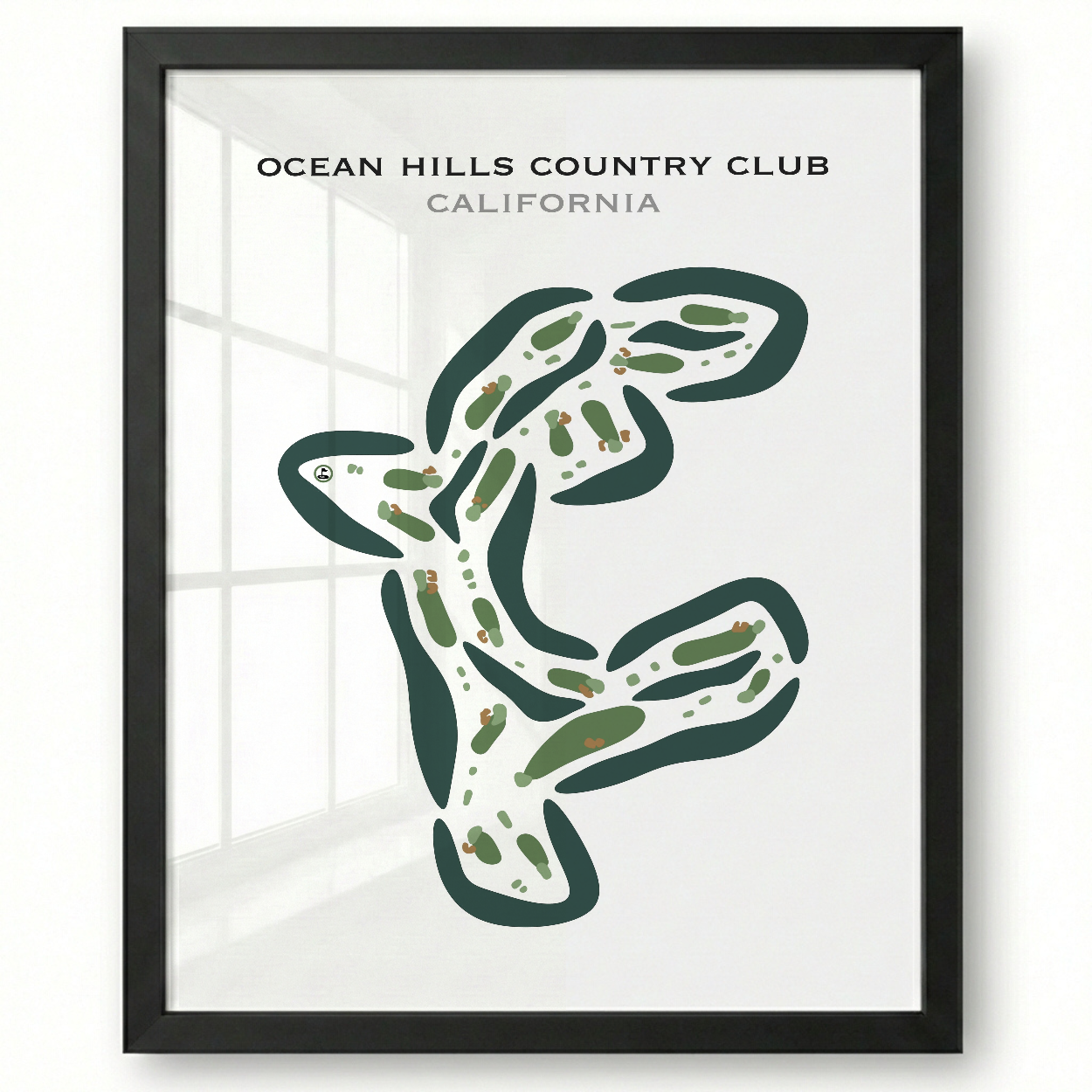 Ocean Hills Country Club, California - Printed Golf Courses